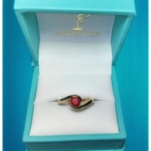 Anillo piedra roja Fancy #7