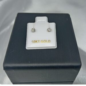 Chispa Blanca 3mm - Oro 10 K - Cod E03