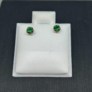 Chispa Verde 3mm - Oro 10 K - Cod E03V
