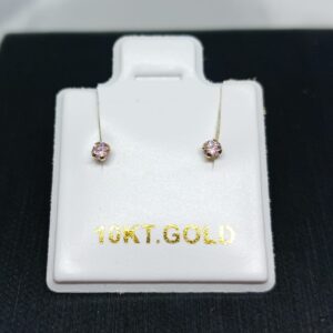 Chispa rosada 2mm - Oro 10 K - Cod E02R