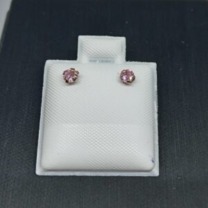 Chispa rosada 3mm - Oro 10 K - Cod E03R