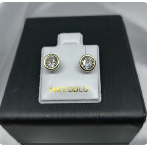 Chispa Bisel 7mm - Oro 10 K - Cod E32