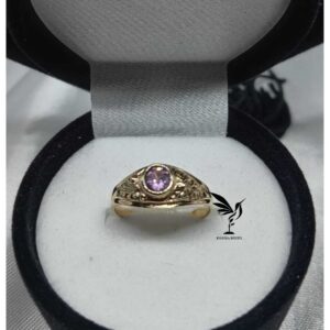 Anillo graduacion kinder Rosado - Oro 10K - Code GR01