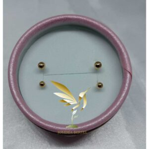Arete telefono bolas – Oro 10K – 3mm – Code V133