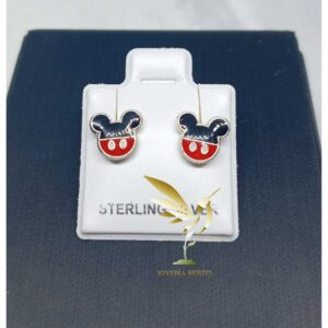 Arete Mickey – Plata 925 – Code 2448