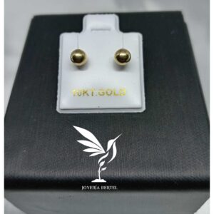 Dormilones bolas - Oro 10 K - 5mm - Code 190