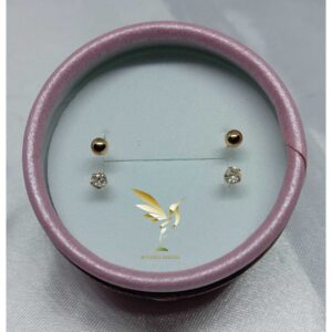 Arete telefono chispas - Oro 10K - 3mm - Code V136