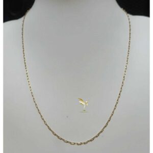 Cadena eslabon tejido a mano 41 cm - Oro 10K - Code CCH41