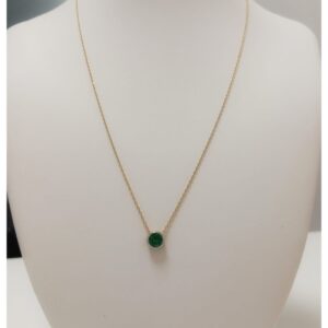 Cadena dije 45 cms - Verde - Oro 10 K - Code CEPV01