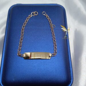 Pulsera niñ@ 14 cms - oro 10k - Tejido cordon - Code EB14CM