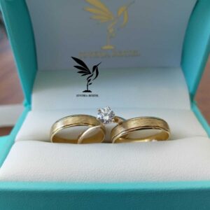 Trio Anillos Oro 10 K / Plata - Satinado – Cotizar precio segun talla – Code TRI07