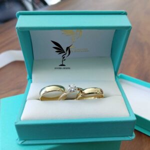 Trio Anillos Oro 10 K – Lisos – Cotizar precio segun talla – Code TRI03