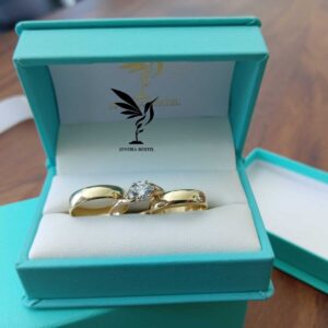 Trio Anillos Oro 10 K – Lisos – Cotizar precio segun talla – Code TRI02