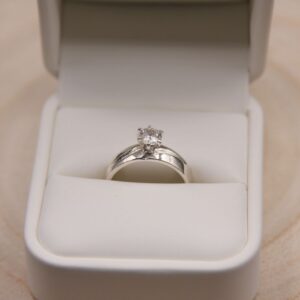 Anillo ondulado solitario - Plata / Oro - Code ACP02- Cotizar por talla