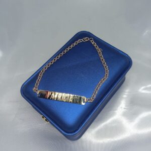 Esclava con Placa Mujer - 22 cms - Oro 10 K - 3.5 gr ( aprox )