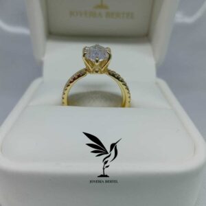 Anillo Plata Compromiso / Matrimonio - Piedra lagrima / Ajustable - #6 - APCL01 / APCL02
